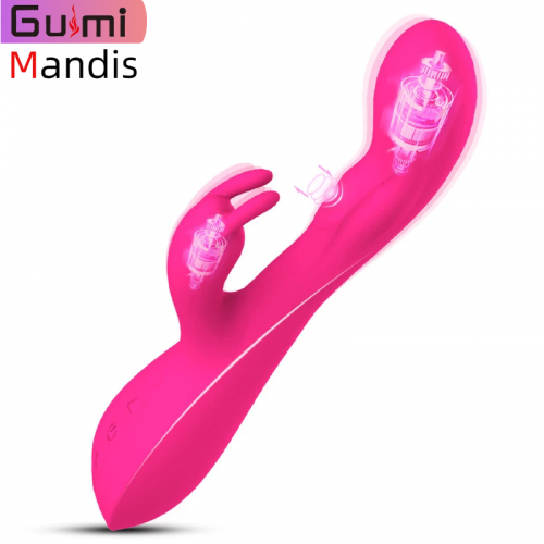 【GM-346】10-Speed Tapping & Vibration Rabbit Vibrator with Magnetic USB Charging