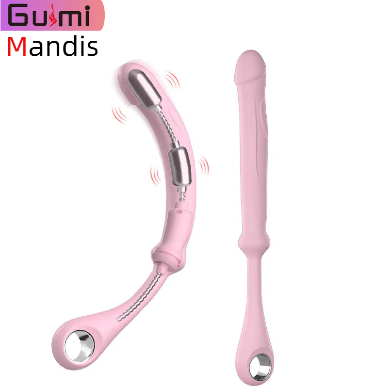 【GM-560】 Dual motors, flexible, vibrating, magnetic charging Butt Plugs