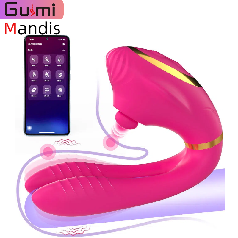 【GM-546】 9-Speed Tapping Vibration Vibrator with App Control Magnetic USB Charging